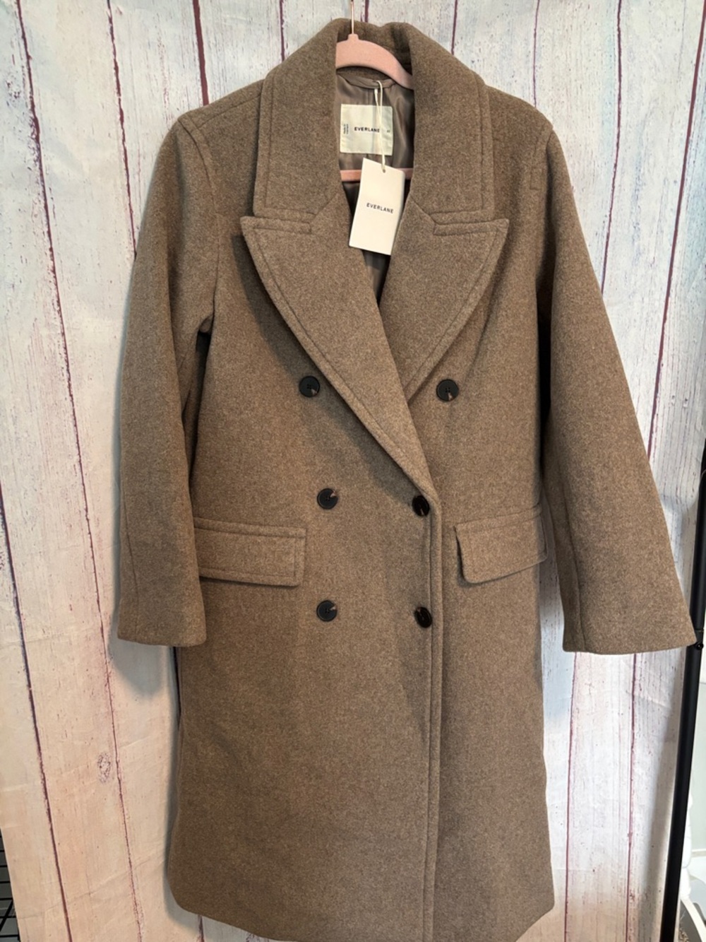 NWT Everlane The Double-Breasted Coat in Wool - Picture 14 of 16